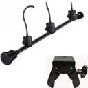 Front Door Garland Hanger for Festival and Holiday Dcor No Nails or No Screws Adjustable Width Heavy-Duty Christmas Decoration Holder for Wreath and Lights (Blk 31.5-72 in)