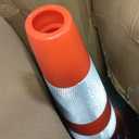 28 Inch Traffic Cones 8 Pack, Orange PVC Safety Cones with High-Visibility Reflective Collar, Reinforced Heavy Rubber Weighted Base Construction Cones for Road, Driveway, Parking & School