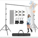 EMART Photo Backdrop Stand Kit, 10 x 7.8 ft (H X W) Adjustable Photography Background Stand Support System for Video Studio Photobooth, Back Drop Holder Frame Stand