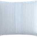 Laura Ashley- King Comforter Set, Cotton Reversible Bedding Set with Matching Sham(s), Farmhouse Home Dcor (Bedford Blue, King)