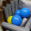 Baby Playpen with Mat 50x50 Inch, Playpen with Colorful Ball for Babies and Toddlers, Baby Play Pen Pin Indoor Play Fence (Mat and Ball Included)