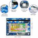 3 x IKAYAS Starry Night Pencil Pouch with Zipper, Pencil Pouch for 3 Ring Binder, Pencil Pouches Pencil Bags for Classroom bulk Pencil Box Pencil Case for Storing School Students Teacher Supplies 2 Pack