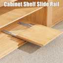 Undermount Drawer Slide Bottom Mount Pull Out Shelf Slides Full Extension Soft Close Base Mount Slide Out Drawer Track Shelf Slider Rail for Cabinet Tray Kitchen Pantry Drawer Trash Can Hardware