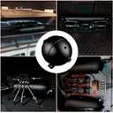 1 Gallon 4 Ports 1/4 NPT Seamless Aluminum Air Tank for Air Ride Suspension Car Train Truck Horn Black