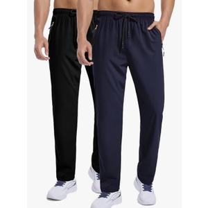Men's Sweatpants Athletic Pants Breathable Quick Dry Water Resistant Jogger Track Pants Workout Hiking Pants, XXL