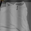 AUTOMET Tank Tops for Women Summer Sleeveless Loose Fit U Neck T Shirts Button Drawstring Basic Tee, Size M