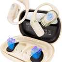 AI Translation Earbuds Real Time, 4-in-1 Open Ear Earbuds for Travel