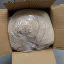 Meditation Floor Pillow, Round Floor Cushions for Adults, Button Tufted Seat Cushions for Yoga Tatami Living Room, Beige, 22 x 22 x 4 in (Set of 1)