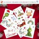 SUNWISHA Christmas Window Clings 10 PCS Reusable Double Sided Static Christmas Stickers Indoor Decor