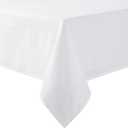 Martha Stewart Honeycomb Modern Farmhouse Polyester Cotton Rectangle Tablecloth, White, 60"x84"