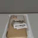 Misscase for iPhone 14 Plus Magnetic Glitter Case Compatible with MagSafe,Full Protection Slim Shockproof Anti-Scratch Case with Camera Lens Protector Logo View Dust-Proof Net for Women Gold