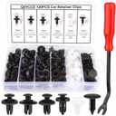 120PCS Car Clips & Plastic Rivets - 6 Popular Sizes, Fits Bumpers, Fenders & Most Car Models, Ideal for Body Fixing & Replacement