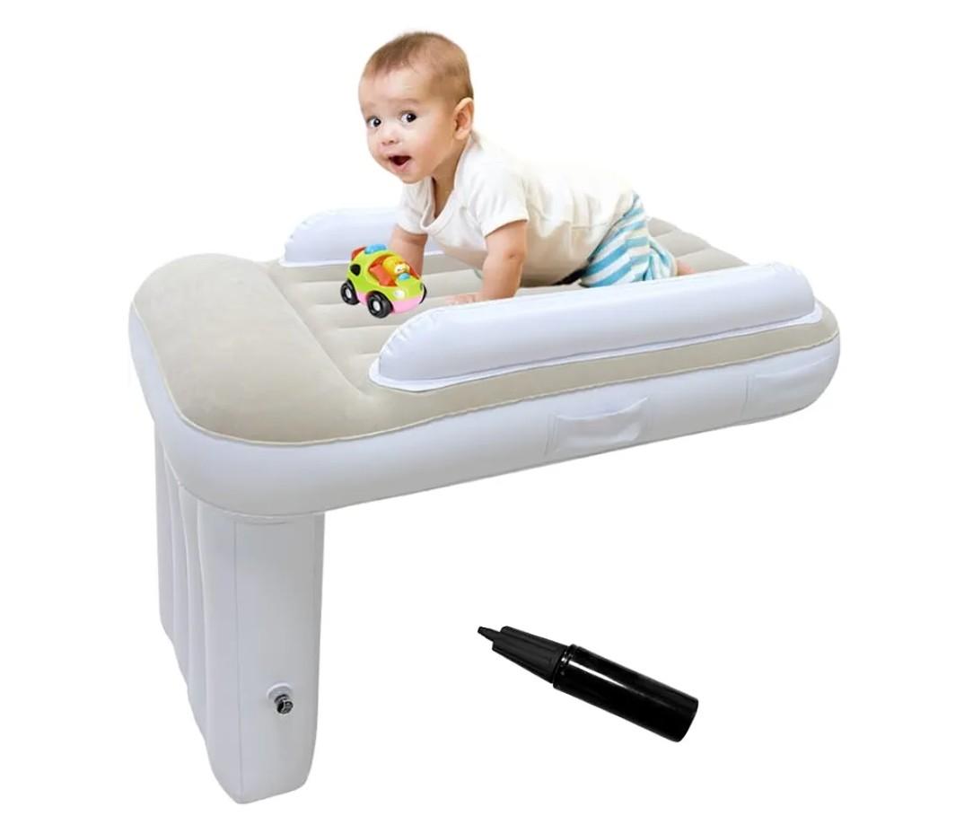 Toddler Airplane Bed Travel Essentials: GEMGO Portable Kids Beds Airplane with Air Inflatable Baby Airplane Bed Fits Most Seats for Plane Car