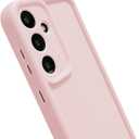 Puxicu Slim Case for Samsung Galaxy A26 5G, Enhanced Camera Protection, Shockproof Skin-Friendly Touch Soft Case Cover for Samsung Galaxy A26 Phone, Light Pink