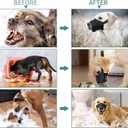 HEELE Dog Muzzle,Soft Nylon Muzzle Anti Biting Barking Chewing,Air Mesh Breathable Drinkable Adjustable Loop Pets Muzzle for Small Medium Large Dogs 4 Colors 4 Sizes (Black, L)