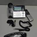 VTech VG208 DECT 6.0 Corded/Cordless Phone with Answering Machine, Call Blocking, Caller ID, Large Backlit Display, Full-Duplex Speakerphone - Silver/Black