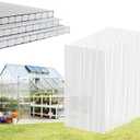 EVERECO 10 Pcs Greenhouse Panel, 4'FT x 2'FT x 0.16" in Polycarbonate Sheet