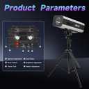 330w Follow Spotlight for Stage, 6 Color Adjustable Aperture and Zoom, with Tripod Mount, Suitable for Wedding and Concert DJ Stage Lighting