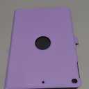 INFILAND Case for iPad 6th / 5th Generation (2018/2017) iPad 9.7 Inch case, iPad Air 2 / Air 1  Magnetic Origami Slim Cover with Pencil Holder, Multi-Angle Stand, Auto Wake/Sleep (Purple)