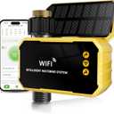 WiFi Water Timer with Brass Inlet No Need Gateway, Smart Hose Timer WiFi Sprinkler for Garden Hose, APP Remote Control Via 2.4Ghz WiFi Voice Control with Alexa and Google Assistant