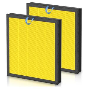 Vital 100S Pet Care Replacement Filter for LEVOIT Vital 100S-P Air Purifier, HEPA and High-Efficiency Activated Carbon Filter for Smoke, Odor, Pollen, Vital 100S-RF-PA, LRF-V102-YUS, Yellow