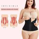 LODAY Waist Trainer Corset Shapewear Tummy Control Body Shaper Waist Cincher for Women Faja Postpartum Belly Band Wrap (Black, L)