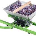 VEVOR 1.8 Gal/7L Fruit and Apple Crusher, Large Manual Grinder, Stainless Steel Fruit Scratter Pulper for Wine Cider Apple Grape Pressing, with Roller Handle for Kitchen Home, Green