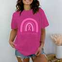 Breast Cancer Shirts for Women Cancer Awareness T-Shirt Survivor Pink Ribbon Tee Tops (S)