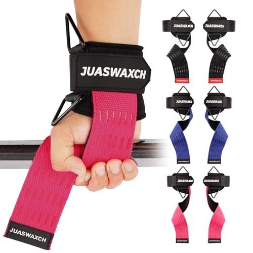 Weight Lifting Wrist Straps, Weight Lifting Straps, Wrist Straps for Weightlifting, with Neoprene Padded Wraps, Double Layer Cotton Hand Grips,Yellow Color, Gifts for Men and Women