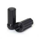 Acorn M14x1.5 Black Lug Nuts - 2" Tall, Set of 24 pcs, 2 Socket Keys, 14mmx1.5