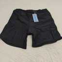 Yonique Womens Swim Shorts Solid Tankini Bottoms Swimsuit Bottoms, Black, Small
