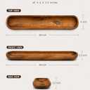 40 Inch Decorative Wooden Dough Bowl, Wooden Bowls, Large Long Hand Carved Rustic Bread Key Bowl, Wooden Tray, Dough Bowls for Decor, Decorative Bowl for Living Room Dining Room Kitchen Table