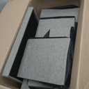 4-Step Wide Dog Stairs with Storage 23" H, Non-Slip Sturdy Pet Steps for High Bed Couch Window, Pet Stairs for Small/Medium/Large Old Dogs Cats Up to 220lbs, Cat Dog Steps for Car/SUV, Grey