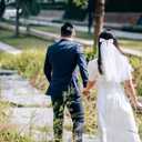 4 x takemay Wedding Veil for Brides, Short White 2 Tier Tulle with Bow Hair Clip for Wedding Travel Party (White)