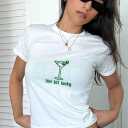 Tini Bit Lucky Baby Tee, Martini Tshirt, Size: S