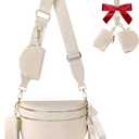 Cross Body Bag for Women Bum Bag Checkered Belt Bags Fanny Packs for Girls Travel Purse Fashion Waist Packs Crossbody Nylon Purse Trendy Shoulder Bags for Womens