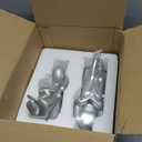 Home Decorative Reading Book Statue Bookends Elegant Resin Bookshelf Room Office Desk Decor,Paper Weights, Book Ends,Bookend Supports, Book Stoppers, Set of 2 (Silver)