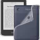 Tiorecime Case for 6" Kobo Clara Colour/BW/2E eReader, Lightweight Anti-Scratch Shockproof Soft TPU Back Clear Cover Compatible With Kobo Clara Colour(N367)/BW(N365)/2E(N506)