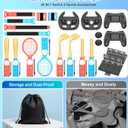 NinABXY For 2025 Nintendo Switch 2 Sports Accessories 20 in 1 Bundle,Designed for Switch Sports Games,Mario Golf Super Rush,Mario Tennis Ace,Just Dance,Ring Fit Adventure