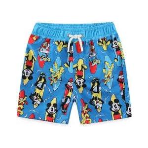 Disney Mickey Mouse Boys UPF 50+ Swim Trunks Bathing Suit for Toddler and Big Kids