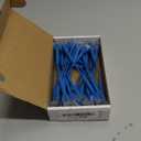 Everest Ultra Slim Cat6a Ethernet Patch Cables 0.5ft (24-Pack) Blue - 6 Inch 10GB Cat 6a Patch Cable - Bendable, Flexible & Thin Ethernet Cable - 32AWG 550MHZ Cat6a Cables - 100% Copper Wires