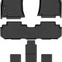 Floor Mats Custom Fit for Subaru Ascent 2019-2025 2026 7/8 Passenger All Weather Protection TPE Automotive Floor Liners 1st& 2nd& 3rd Row Full Set Accessories-Black