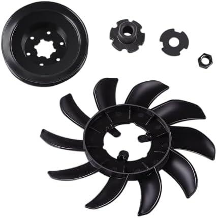 XTPTFABS 602094 Fan & Pulley Kit Compatible with Hus-tler Ra-ptor and Ra-ptor Sd,for 929240 929232 930388 930388US 930396,Replace 72134(Fits Left and Right Side Transmission System) (Fan+Pulley Kit) Only 2 details