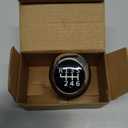 QianBao 6-Speed Shift Knob Compatible with Chevrolet Aveo Sonic T300 2012-2017 ABS Manual Gear Shift Lever Knob Head Car Interior Accessories Black Silver