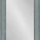 Kate and Laurel Yuda Wooden Rectangle Framed Wall Mirror, 23.5x35, Blue