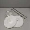 Voircoloria Balloon Stand Kit Set of 2, 7FT Adjustable Height Balloon Column Kit for Floor with Metal Telescopic Pillar for Halloween Thanksgiving Day New Years 2025 Gender Reveal Party Decorations