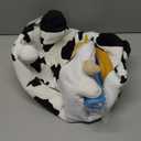 iPlay, iLearn Bouncy Pals Dairy Cow Hopping Horse, Plush Inflatable Animal Hopper, Indoor n Outdoor Ride on Jumping Bounce Toys, Birthday Gift for 18 Months 2 3 4 5 Year Old Kids Toddlers Boys Girls