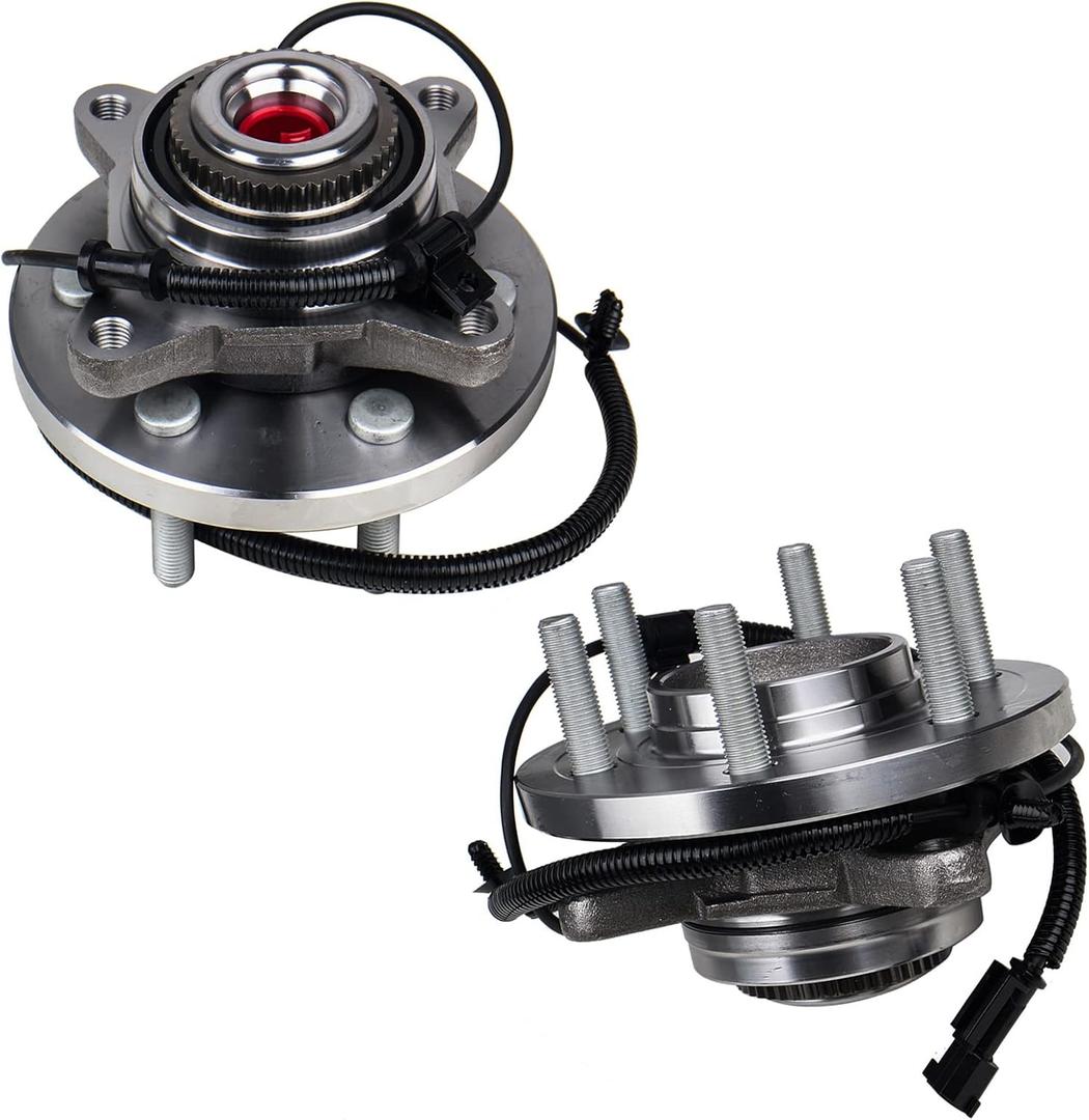 KUSATEC 515169 Front 2PCS 4x4 Wheel Bearing and Hub Assembly Compatible with Ford F-150 4WD 2015 2016 2017, 6 Lug Bolts w/ABS