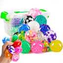 JOYIN Mini Stress Ball, 8 Pack Squeeze Fidget Toys for Adults, Squeeze Toy Stress Relief Ball, Relieve Work Anxiety, Exercise Hand Flexibility, Party Favors