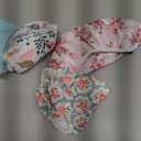 Babygoal Baby Girl Swim Diapers 3 Pack for 8M-3T Babies and Toddlers, Reusable Adjustable Washable for Swimming Lessons-Flower (Large, 01 Rose & Peach Blossom)